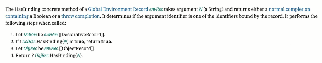 声明环境记录和对象环境记录访问顺序 声明环境记录和对象环境记录访问顺序