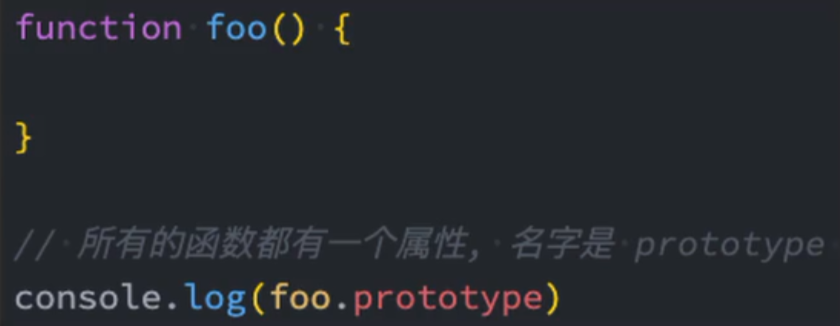 函数的prototype属性