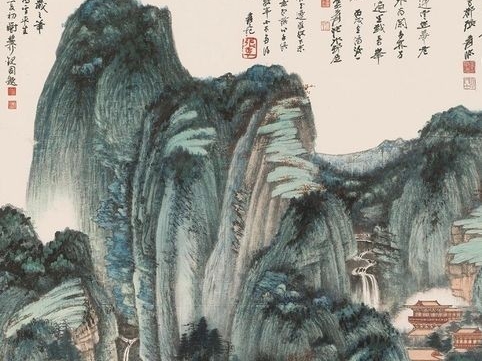 临巨然晴峰图 临巨然晴峰图